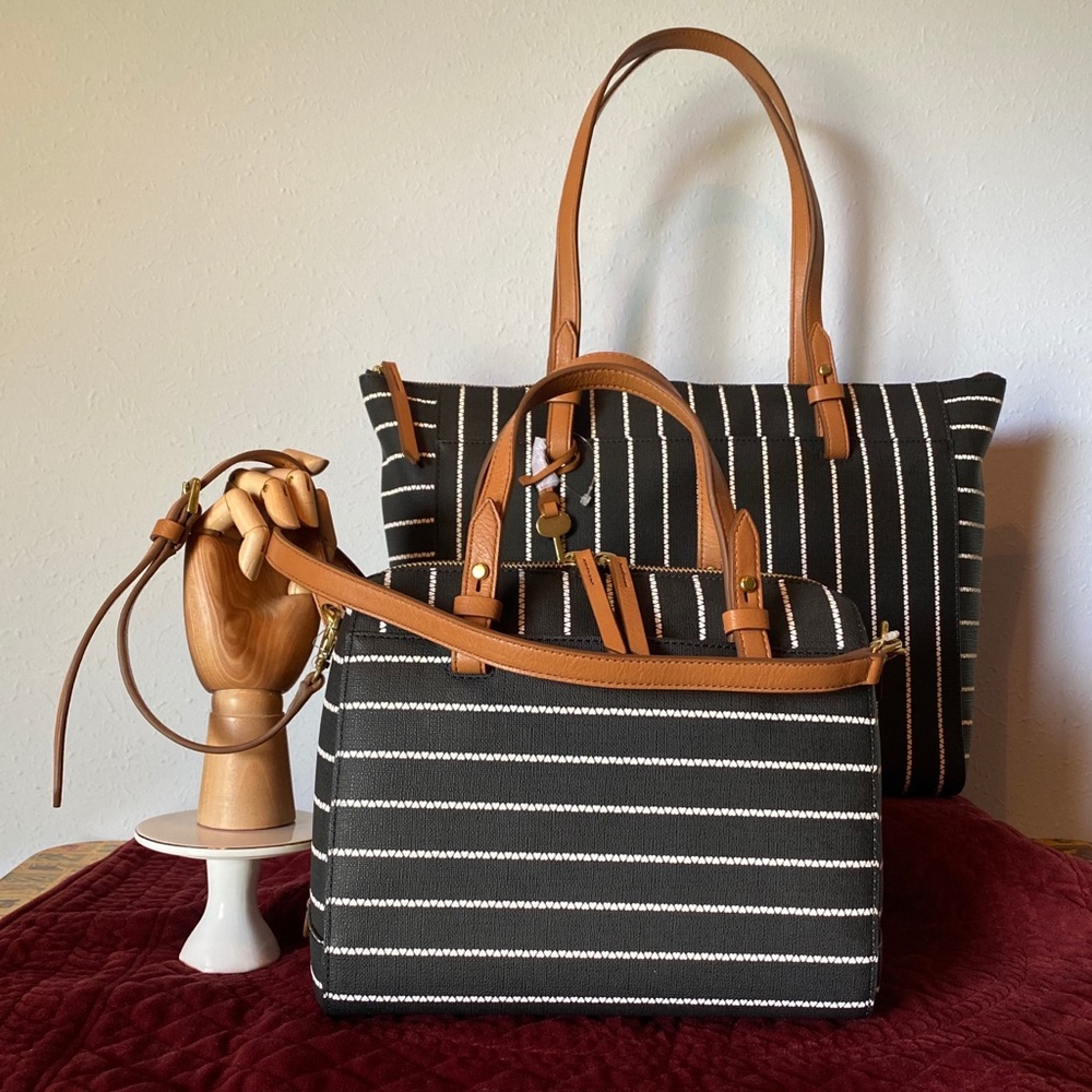NEW! Fossil Rachel Satchel/Crossbody & Tote Set! - Picture 5 of 12